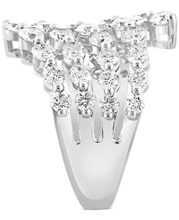 Effy Lab Grown Diamond Openwork Cluster Statement Ring (2-3/4 ct. t.w.) in 14k White Gold