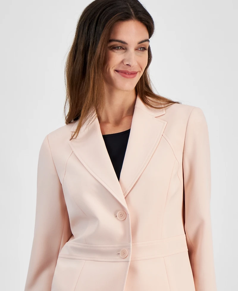 Le Suit Women's Two-Button Jacket & Pant Suit Set