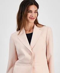 Le Suit Women's Two-Button Jacket & Pant Suit Set