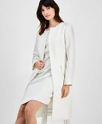 Le Suit Women's Jewel-Neck Topper & Empire-Seam Midi Dress Set