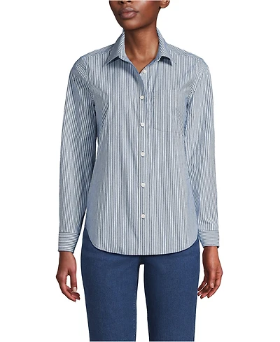 Lands' End Women's Cooling Button Front Shirt