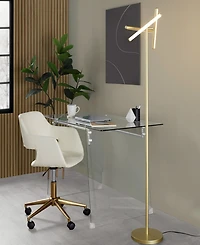 Lumisource 65" Metal Icicle Swivel Floor Lamp