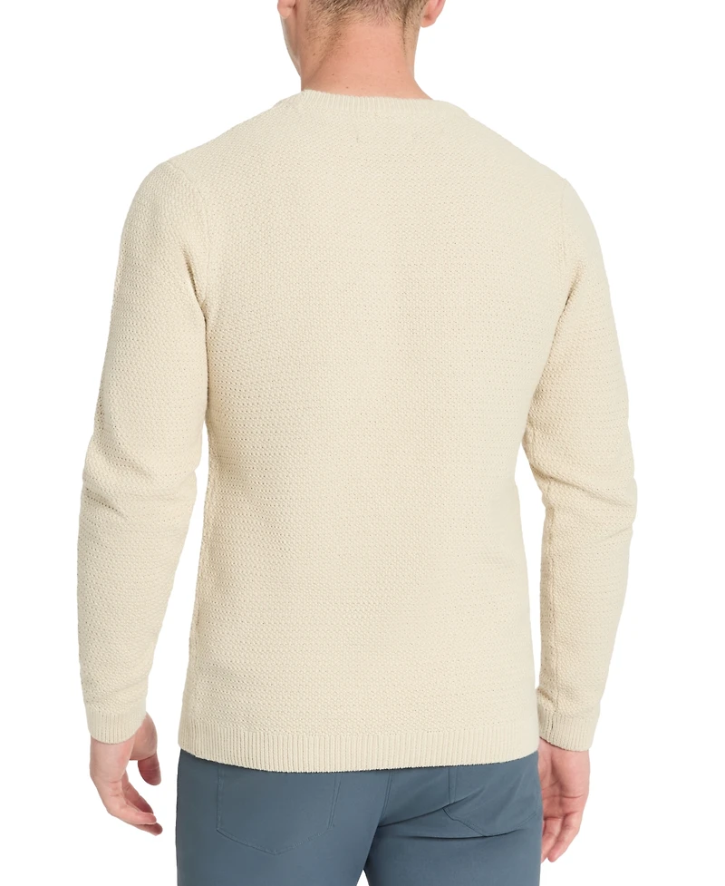 Kenneth Cole Men's Slim Fit Popcorn Crewneck Sweater