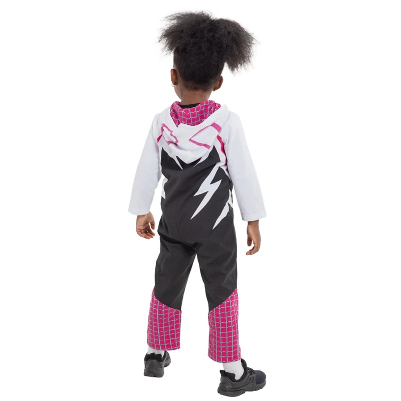 Spider-Man Toddler Girls Marvel Spider-Gwen Ghost Spider Zip Up Cosplay Coverall Newborn to