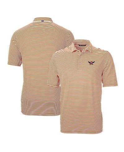 Cutter & Buck Men's Auburn Tigers Throwback Logo Virtue Eco Pique Stripe Polo