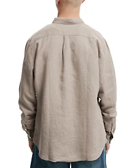 Cotton On Men's Linen Long Sleeve Shirt
