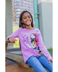 Nightmare Before Christmas Girls Disney 2 Pack Long Sleeve T-Shirts to (18 Months - 14-16)