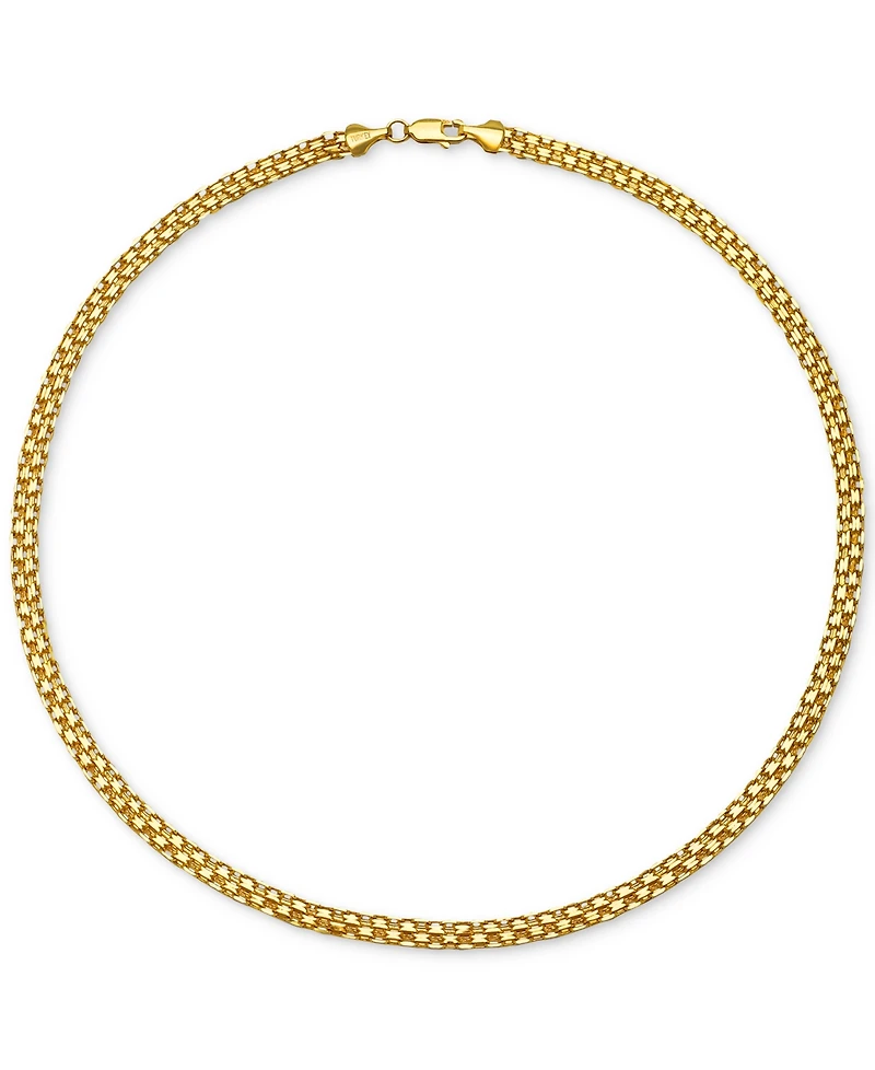 Polished Bismark Link 18" Statement Necklace in 10k Gold