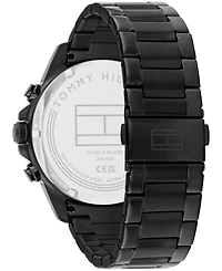 Tommy Hilfiger Men's Multifunction Ionic Plated Black Stainless Steel Bracelet Watch 46mm