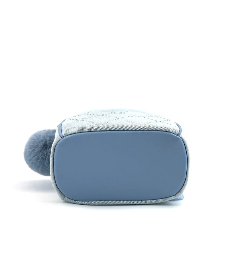 Like Dreams Kingston Denim Rhinestone Backpack