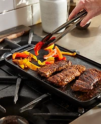 GreenPan X Bobby Flay Reversible Cast Iron 11" x 16.5" Grill Griddle