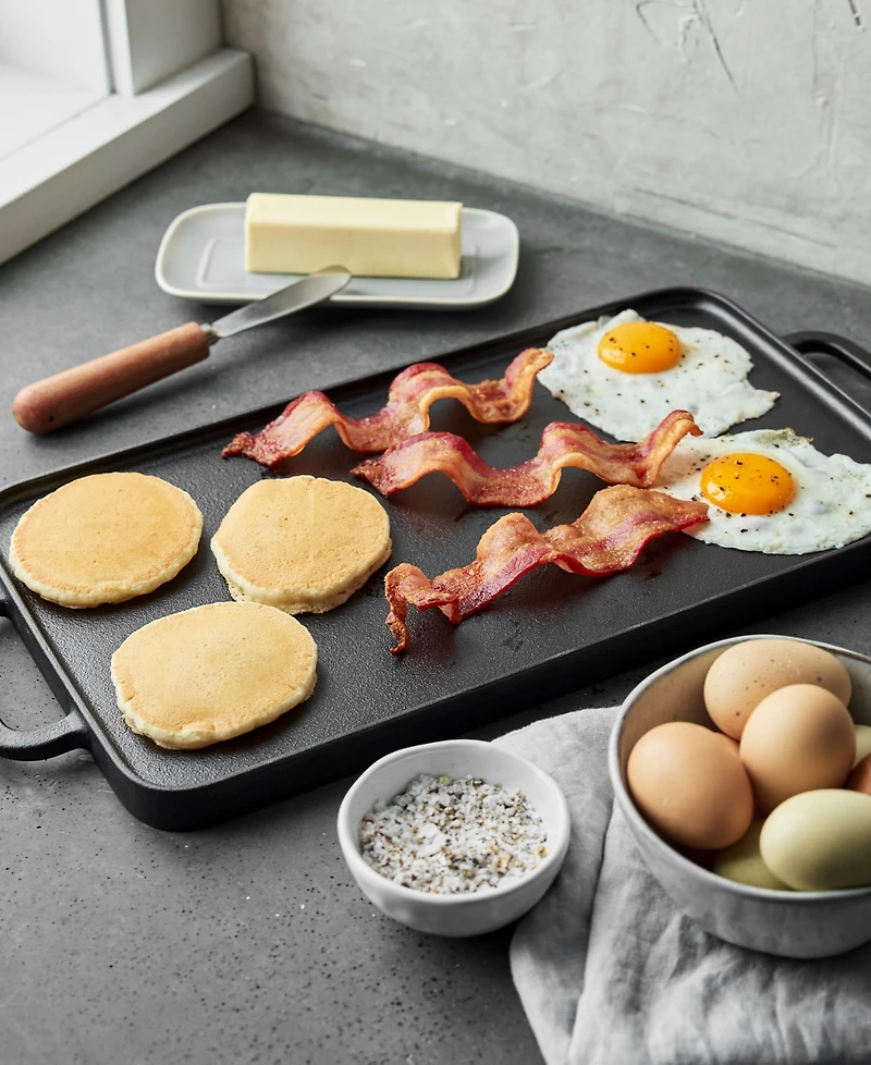 GreenPan X Bobby Flay Reversible Cast Iron 11" x 16.5" Grill Griddle