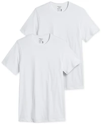 Men's Big and Tall Classic Crew Neck Undershirts, Pack of 2