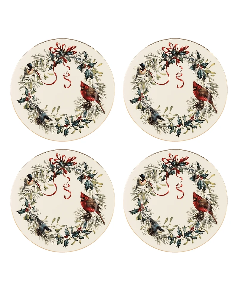Lenox Winter Greetings Dinner Plates, Set of 4