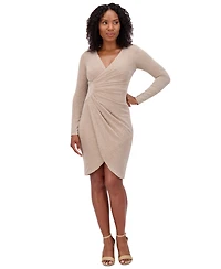 Jessica Howard Women's Metallic-Threaded Cocktail Dress