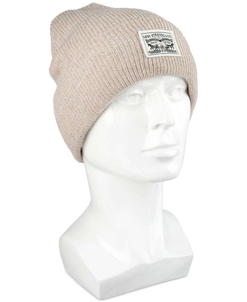 Levi's Men's Ribbed Logo Beanie