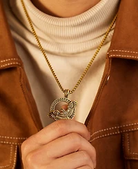 Rhona Sutton Gold Eagle Stainless Steel Pendant Necklace