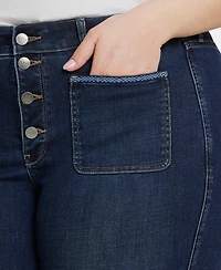 Nydj Plus Marilyn Straight Ankle Jeans