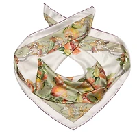Melograno - Hand Rolled Silk Foulard for Women