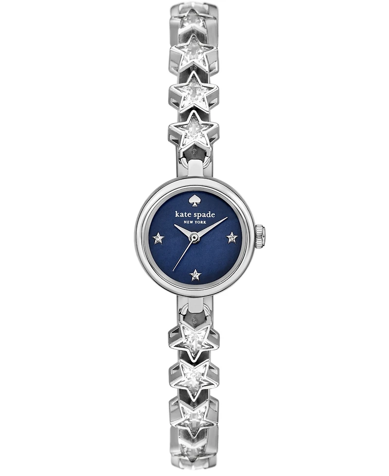 Kate Spade New York Women's Monroe Silver-tone Stainless Steel Star Bracelet Watch 20mm