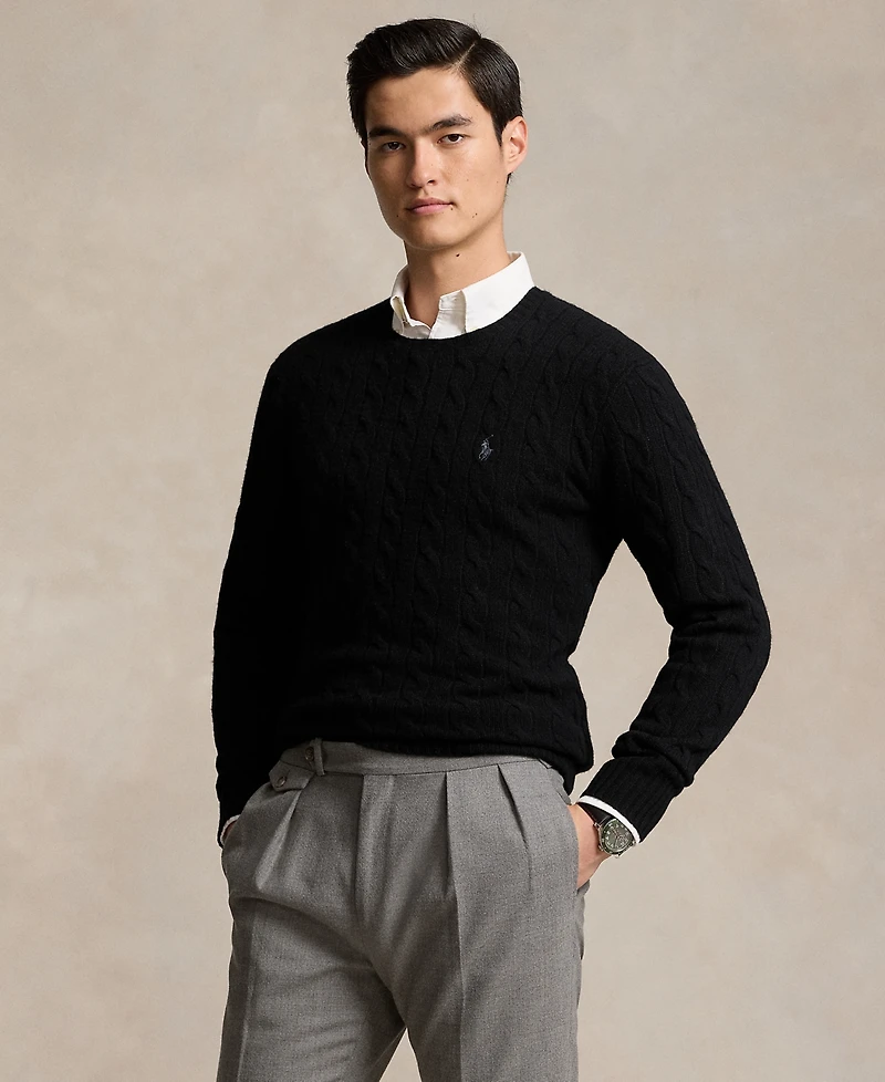 Polo Ralph Lauren Men's Wool-Cashmere Cable-Knit Sweater