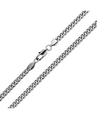 Bling Jewelry Heavy Duty Biker Jewelry Solid 8mm Curb Miami Cuban Link Chain For Men Necklace Stainless Steel