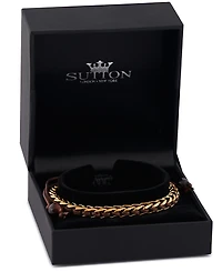 Rhona Sutton Gold Arrow Chain Wax Cord Stainless Steel Bracelet