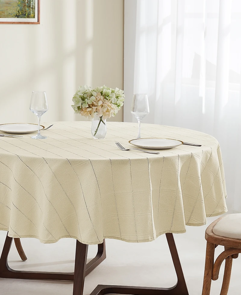 Izod Chadwick Lurex Tablecloth, 70" Round