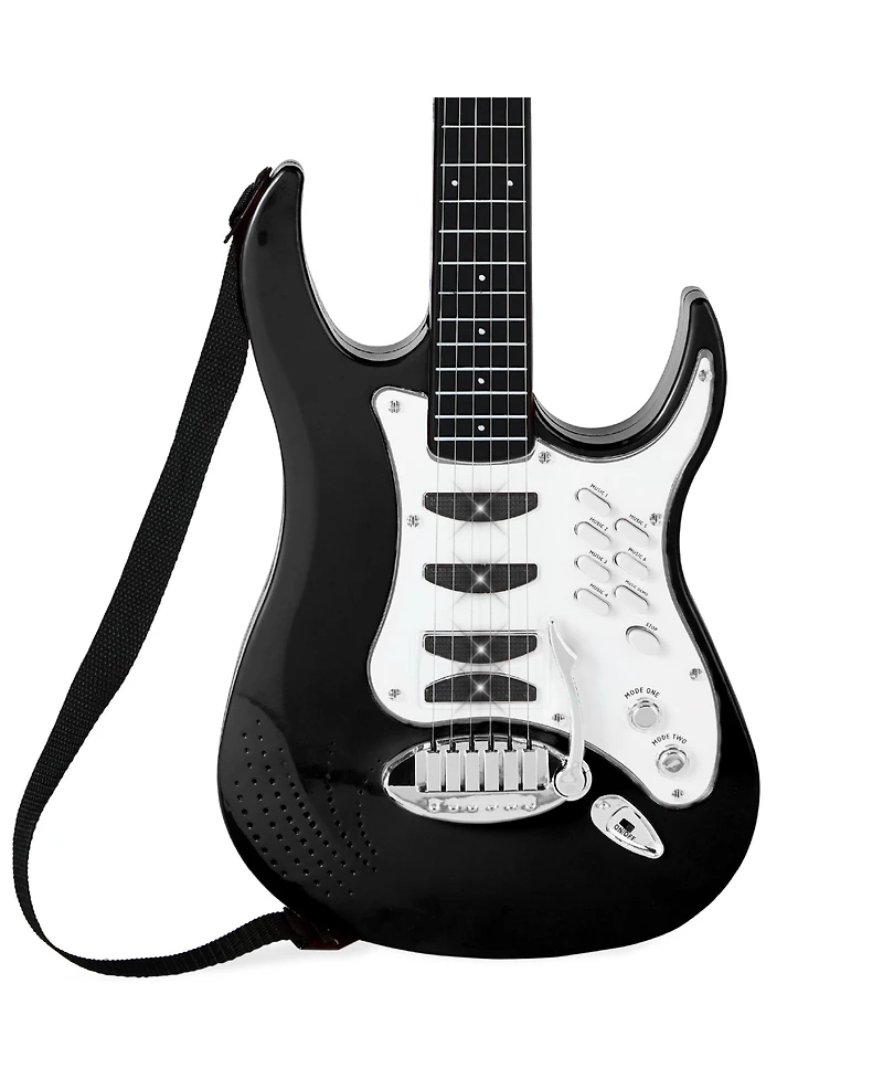 Best Choice Products Kids Electric Musical Guitar Toy Play Set w/ 6 Demo Songs, Whammy Bar, Microphone, Amp, Aux
