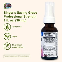 Herbs Etc. Singers Saving Grace Professional Af, 1 Fz