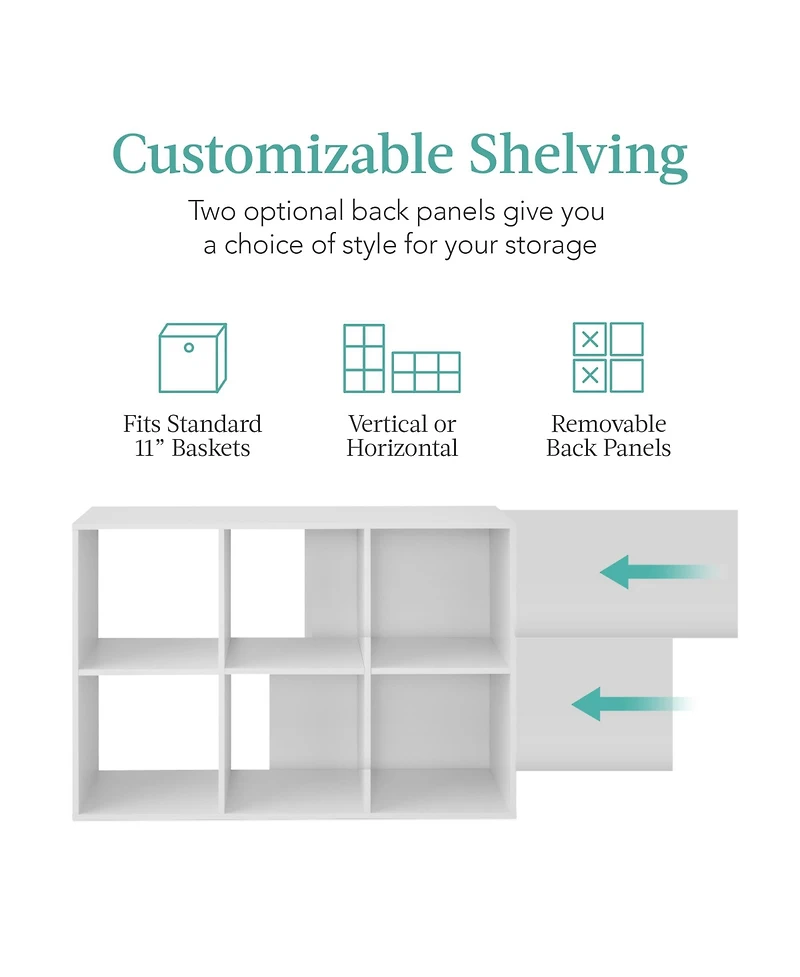 Best Choice Products -Cube Bookshelf, 11in Display Storage System