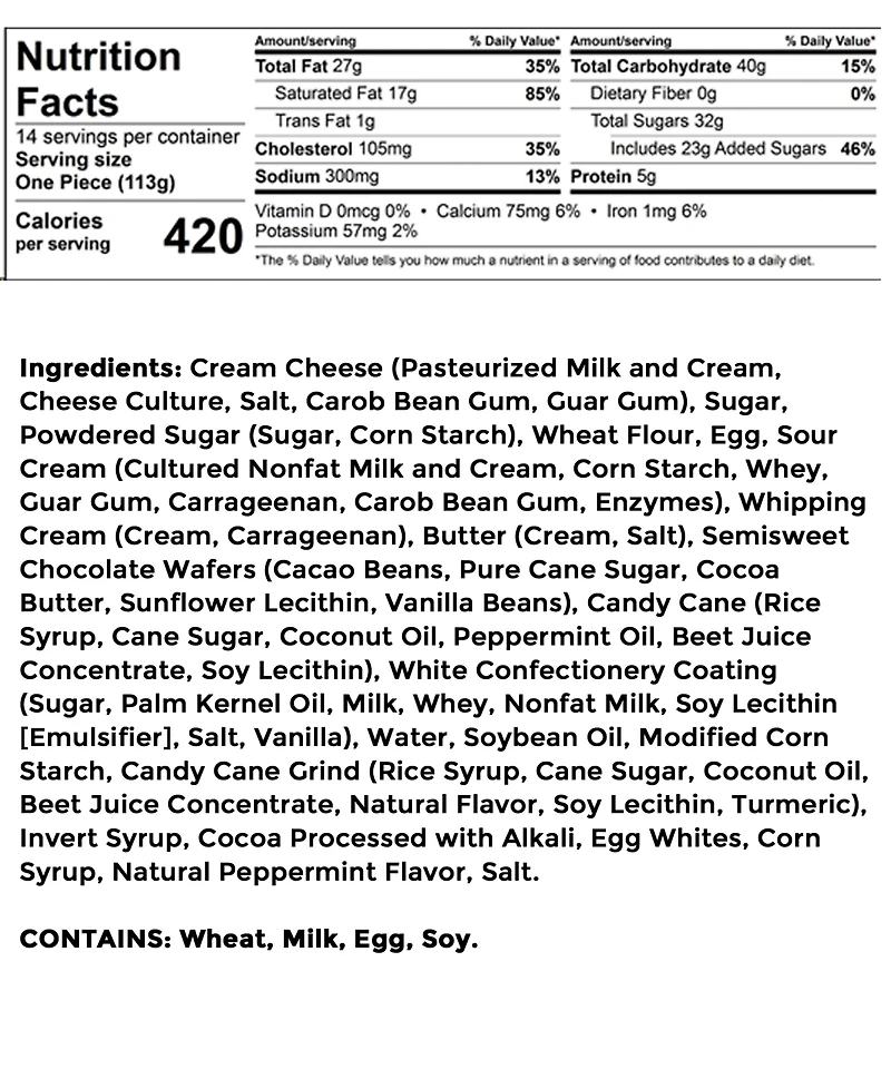 Eli's Cheesecake Peppermint Bark Cheesecake, 9"