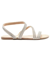 Arezzo Women's Mikayla Rhinestone Flat Sandals