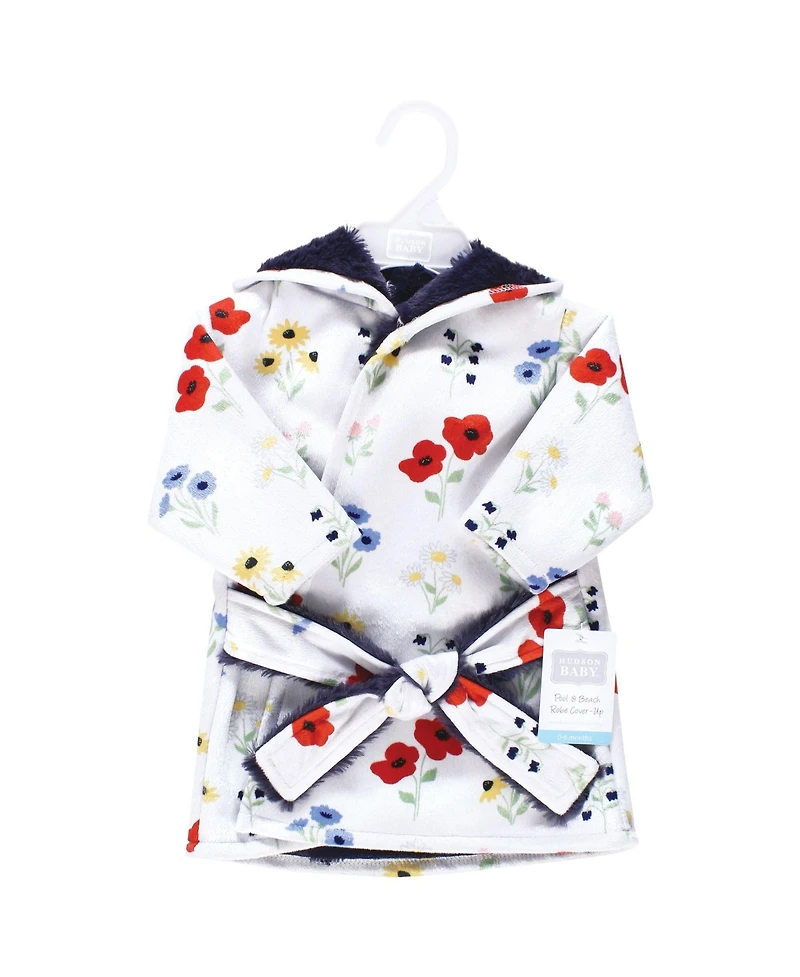 Hudson Baby Mink with Faux Fur Lining Pool and Beach Robe Cover-ups