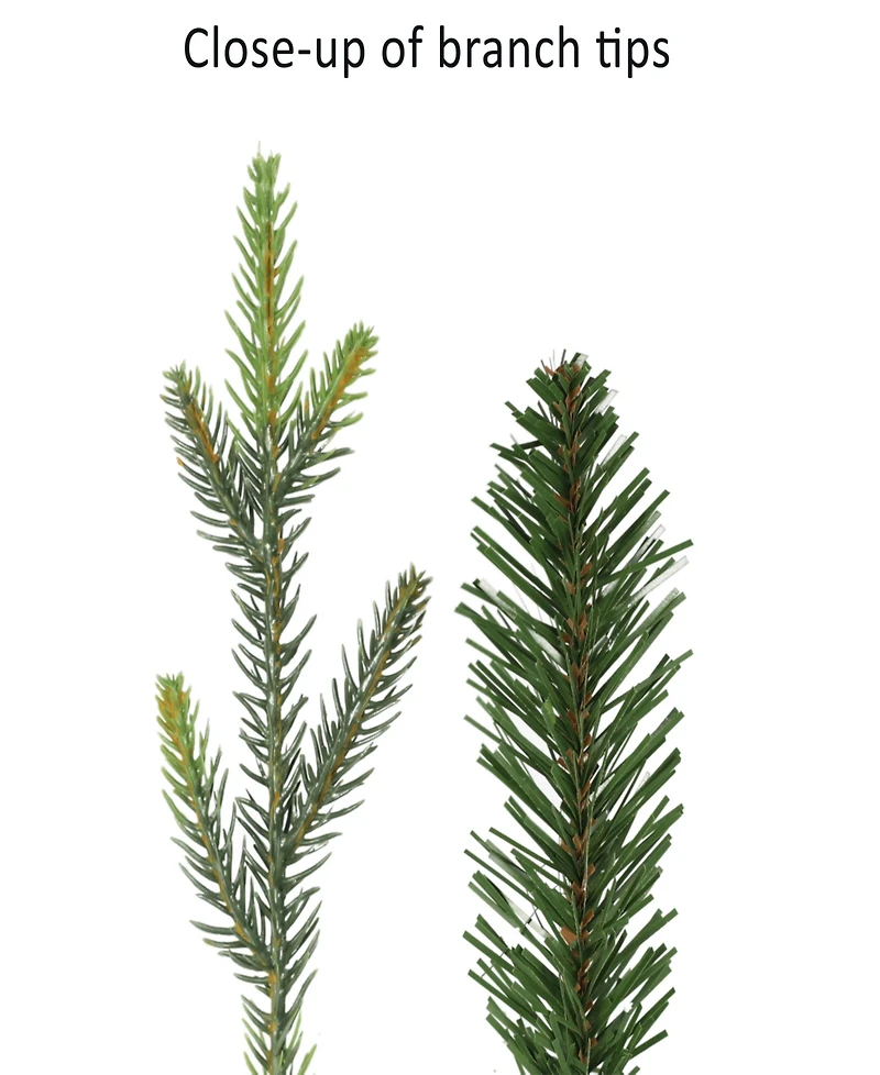 Puleo 7.5" Pre-Lit Slim Chatham Spruce Artificial Christmas Tree with Matching Skirt