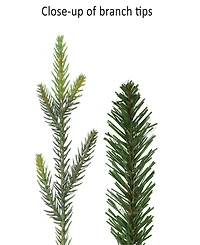 Puleo 7.5" Pre-Lit Slim Chatham Spruce Artificial Christmas Tree with Matching Skirt