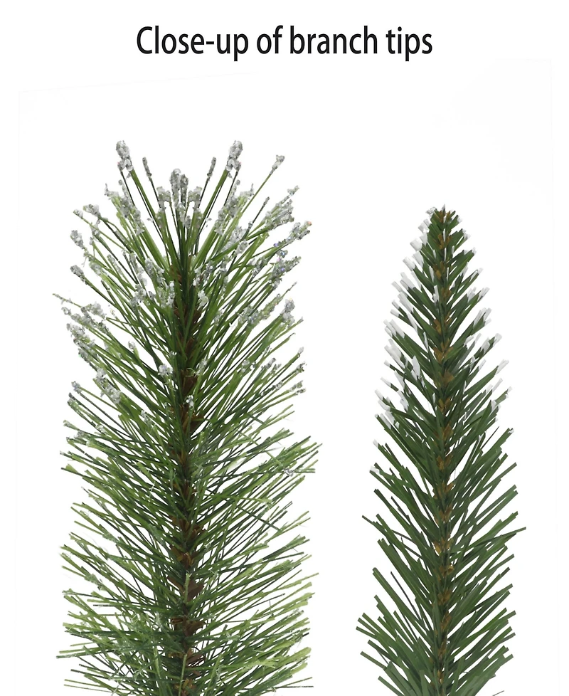 Puleo 4" Pre-Lit Potted Artificial Adorned Christmas Tree