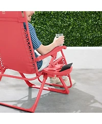 Best Choice Products Monochromatic Zero Gravity Chair, Folding Patio Recliner w/Side Tray, Headrest