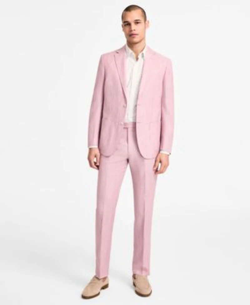 Michael Kors Mens Classic Fit Pink Suit Separates