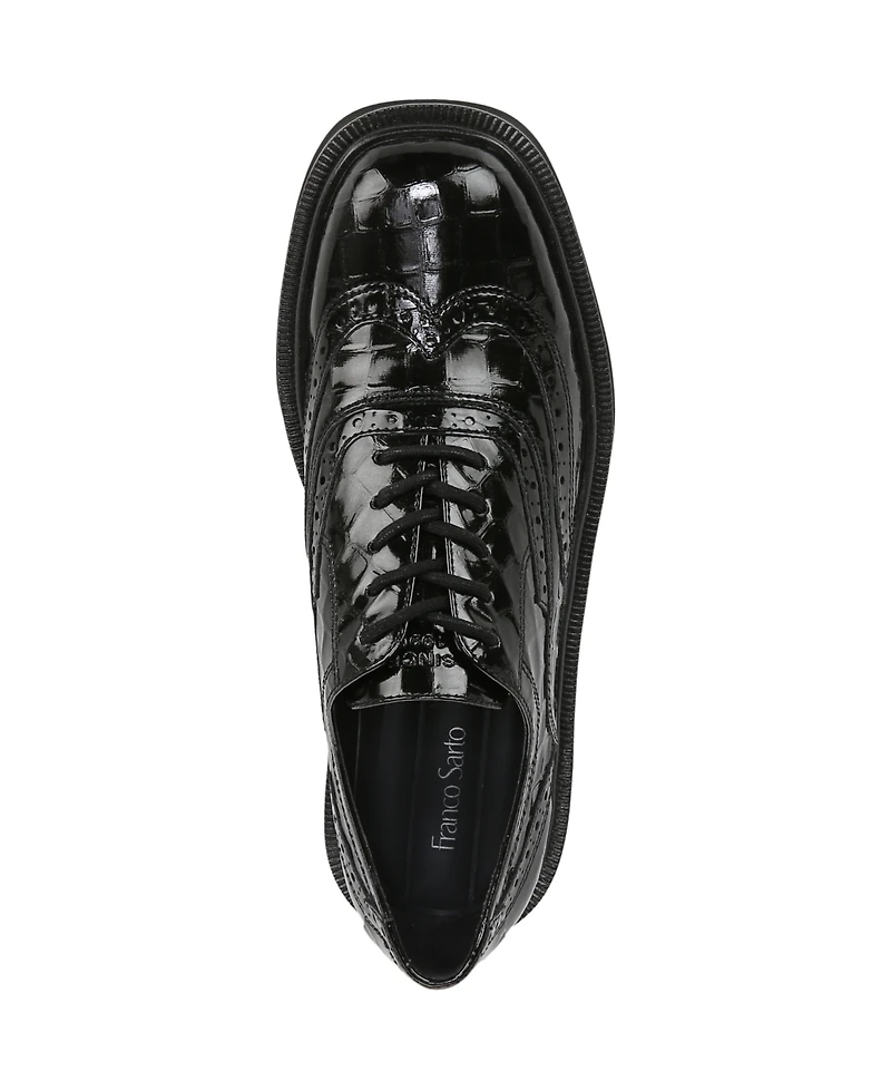 Franco Sarto Women's Audrey Square Toe Lace Up Oxfords