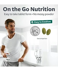 Organic Super Greens Tablets, Complete Superfood Supplement for Super Antioxidants, Energy, Gut Health, and Immune Support, Health's Harmony