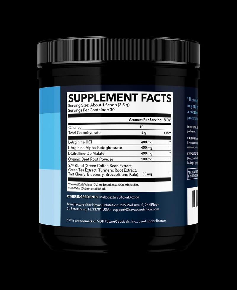 Havasu Nutrition L-Arginine Powder, Unflavored, Havasu Nutrition, 105gm