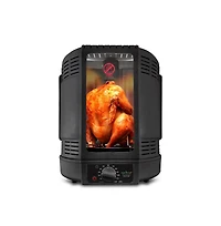 NutriChef Vertical Countertop Rotisserie Rotating Oven (Black)