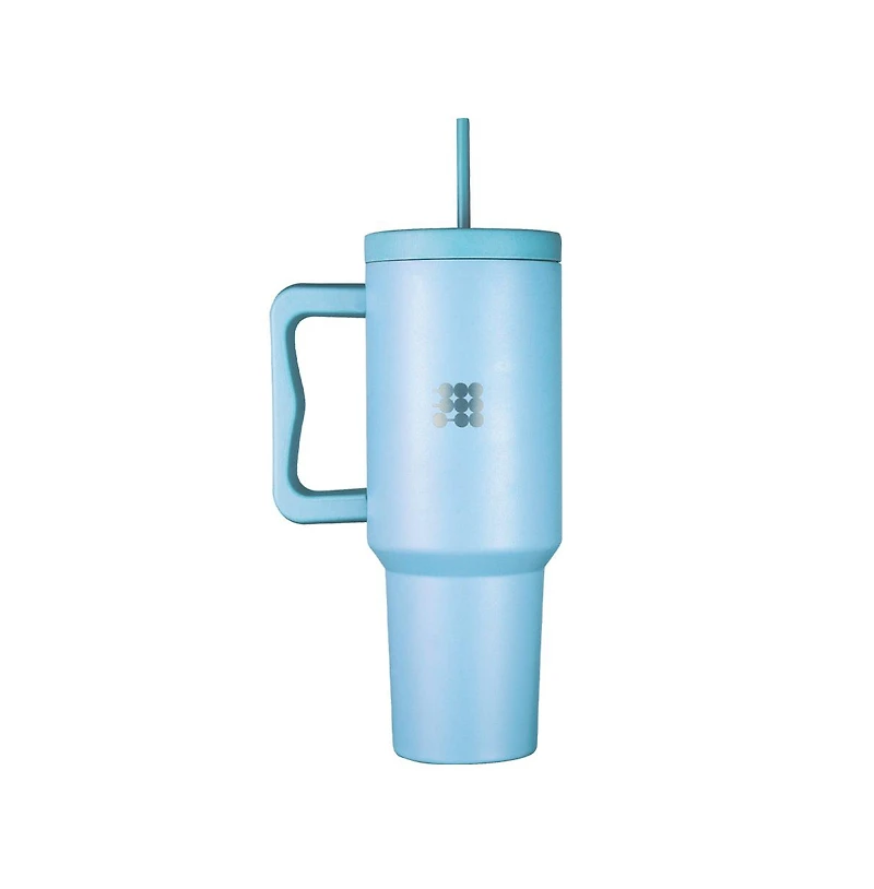 Cubitt Insulated Stainless Steel 40 oz Tumbler with Handle and Straw Lid, Cupholder friendly