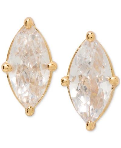 Kate Spade New York Gold-Tone Cubic Zirconia Marquise Stud Earrings