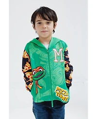 Teenage Mutant Ninja Turtles Little Boys Fleece Zip Up Cosplay Hoodie