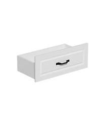 Famapy 19-Shelf Wood Standard Bookcase With Adjustable Shelves,5 Drawers