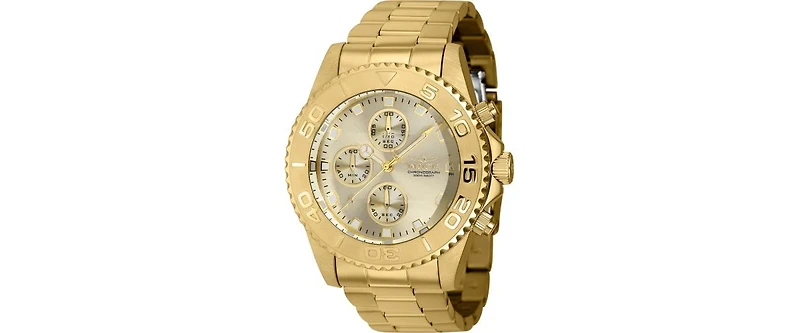 Invicta Men's 43410 Pro Diver Quartz Chronograph Champagne Dial Watch