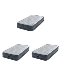 Intex Comfort Deluxe Dura-Beam Plush Airbed Mattress with Pump, Twin (3 Pack)
