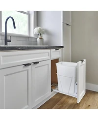 Rev-a-Shelf Single Pullout Kitchen Cabinet Trash Can 30 qt., Rv-9PB S